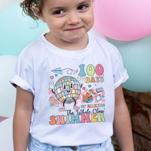Groovy 100 Days of Making Whole Class Shimmer Disco Ball T Shirt 2 3