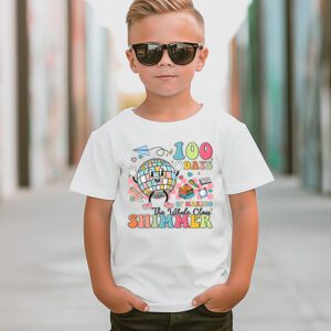 Groovy 100 Days of Making Whole Class Shimmer Disco Ball T Shirt 3 3