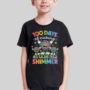 Groovy 100 Days of Making Whole Class Shimmer Disco Ball T Shirt 3 5