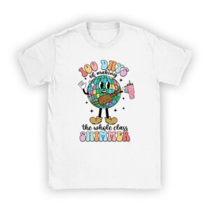 Groovy 100 Days of Making Whole Class Shimmer Disco Ball T-Shirt