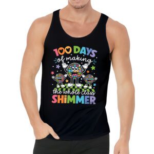 Groovy 100 Days of Making Whole Class Shimmer Disco Ball Tank Top 3 5