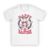 Groovy Happy Easter Day Colorful Egg Hunting Cute Bunny Girl Womens T-Shirt