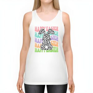 Groovy Happy Easter Day Colorful Egg Hunting Cute Bunny Girl Womens Tank Top 2