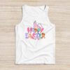 Groovy Happy Easter Day Colorful Egg Hunting Cute Bunny Girl Womens Tank Top