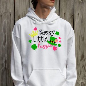 Groovy St Patricks Day Shirt Sassy Little Lassie Kids Toddler Girl Hoodie 2 2