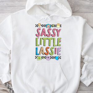 Groovy St Patricks Day Shirt Sassy Little Lassie Kids Toddler Girl Hoodie