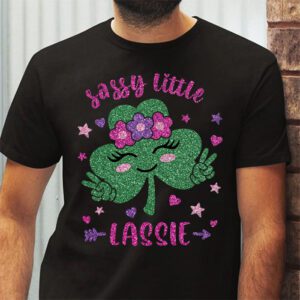 Groovy St Patricks Day Shirt Sassy Little Lassie Kids Toddler Girl T Shirt 2