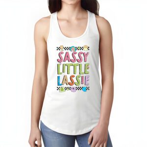 Groovy St Patricks Day Shirt Sassy Little Lassie Kids Toddler Girl Tank Top 1 3