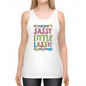 Groovy St Patricks Day Shirt Sassy Little Lassie Kids Toddler Girl Tank Top 2 3