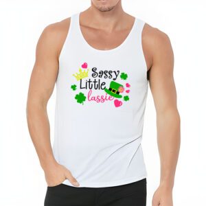 Groovy St Patricks Day Shirt Sassy Little Lassie Kids Toddler Girl Tank Top 3 2