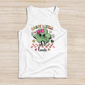 Groovy St Patricks Day Shirt Sassy Little Lassie Kids Toddler Girl Tank Top