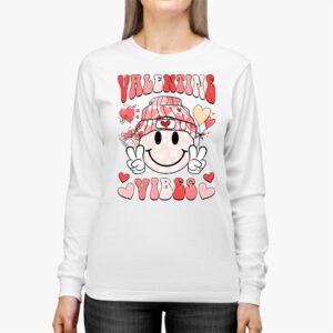Groovy Valentine Vibes Valentines Day Shirts For Girl Womens Longsleeve Tee 2 2