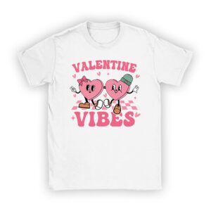 Groovy Valentine Vibes Valentines Day Shirts For Girl Womens T-Shirt