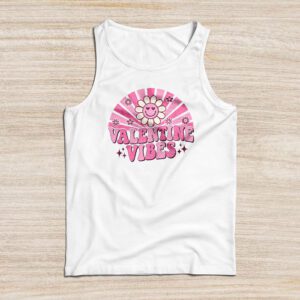 Groovy Valentine Vibes Valentines Day Shirts For Girl Womens Tank Top