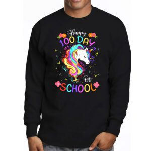 Happy 100 Days Of School Shirt Girls 100 Days of School Longsleeve Tee 3 4