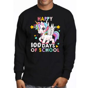 Happy 100 Days Of School Shirt Girls 100 Days of School Longsleeve Tee 3 5
