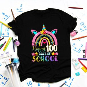 Happy 100 Days Of School Shirt, Girls 100 Days of School T-Shirt