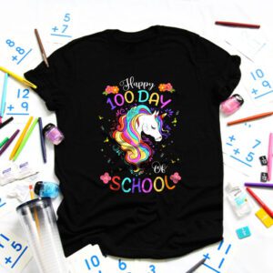 Happy 100 Days Of School Shirt, Girls 100 Days of School T-Shirt