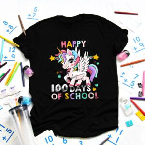 Happy 100 Days Of School Shirt, Girls 100 Days of School T-Shirt