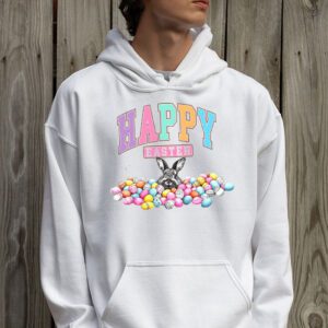 Happy Easter Day Cute Colorful Egg Hunting Women Boys Girls Hoodie 2