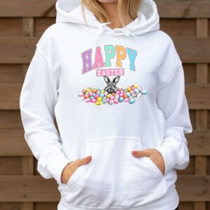 Happy Easter Day Cute Colorful Egg Hunting Women Boys Girls Hoodie 3