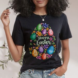 Cute Colorful Egg Hunting Women Boys Girls T-Shirt