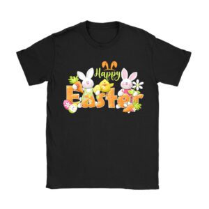 Happy Easter Day, Cute Colorful Egg Hunting Women Boys Girls T-Shirt