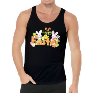 Happy Easter Day Cute Colorful Egg Hunting Women Boys Girls Tank Top 3 4