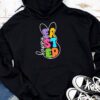 Happy Easter Sayings Egg Bunny Hoodie