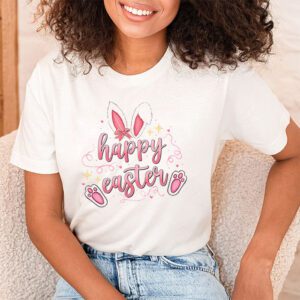 Happy Easter Sayings Egg Bunny T Shirt 1 2