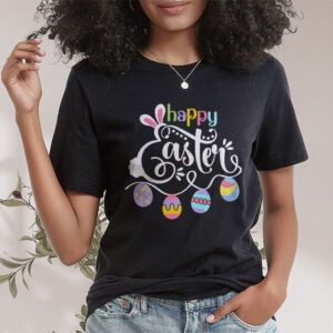 Happy Easter Sayings Egg Bunny T Shirt 1 5