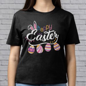 Happy Easter Sayings Egg Bunny T Shirt 2 1