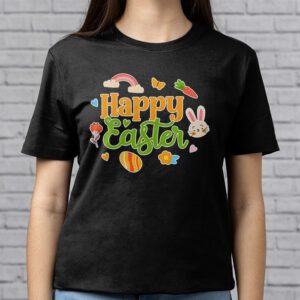 Happy Easter Sayings Egg Bunny T Shirt 2 8