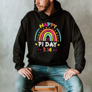 Happy Pi Day Mathematic Math Teacher Gift Rainbow Women Girl Hoodie 2 3