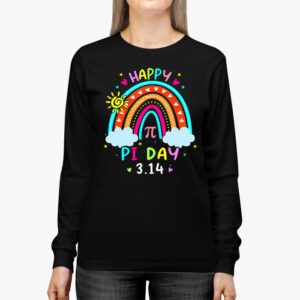 Happy Pi Day Mathematic Math Teacher Gift Rainbow Women Girl Longsleeve Tee 2 2