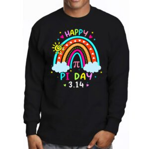 Happy Pi Day Mathematic Math Teacher Gift Rainbow Women Girl Longsleeve Tee 3 2