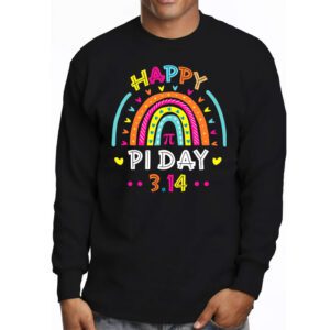 Happy Pi Day Mathematic Math Teacher Gift Rainbow Women Girl Longsleeve Tee 3 3