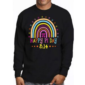 Happy Pi Day Mathematic Math Teacher Gift Rainbow Women Girl Longsleeve Tee 3 5