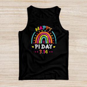 Happy Pi Day Mathematic Math Teacher Gift Rainbow Women Girl Tank Top