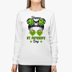 Happy St Patricks Day Bun Saint Paddys Girls Kids Youth Teen Longsleeve Tee 2 1