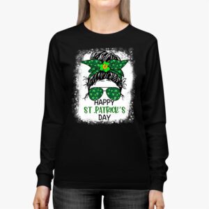 Happy St Patricks Day Bun Saint Paddys Girls Kids Youth Teen Longsleeve Tee 2 3