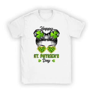 Happy St Patricks Day Bun Saint Paddys Girls Kids Youth Teen T-Shirt