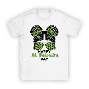 Happy St Patricks Day Bun Saint Paddys Girls Kids Youth Teen T-Shirt