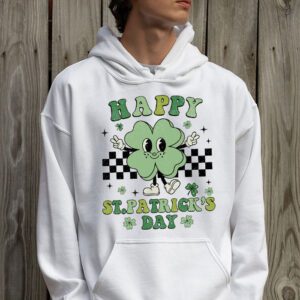 Happy St Patricks Day Shamrock Clover For Women Kids Hoodie 2 3