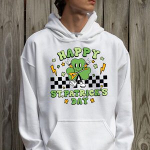 Happy St Patricks Day Shamrock Clover For Women Kids Hoodie 2 4