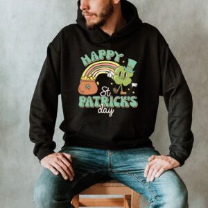 Happy St Patricks Day Shamrock Clover For Women Kids Hoodie 2 5