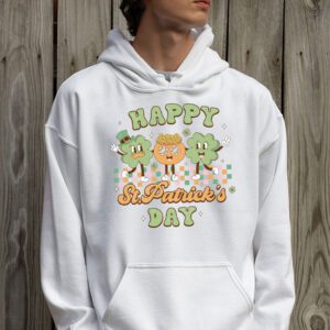 Happy St Patricks Day Shamrock Clover For Women Kids Hoodie 2 7