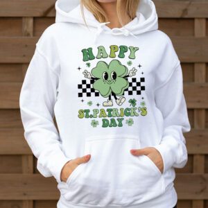 Happy St Patricks Day Shamrock Clover For Women Kids Hoodie 3 3