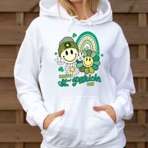 Happy St Patricks Day Shamrock Clover For Women Kids Hoodie 3 5