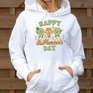 Happy St Patricks Day Shamrock Clover For Women Kids Hoodie 3 6